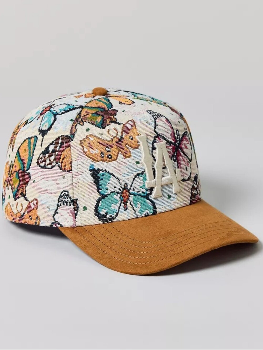 🪷NWT Urban Outfitters x American Needle LA Jacquard Snapback Hat In Neutral🌙